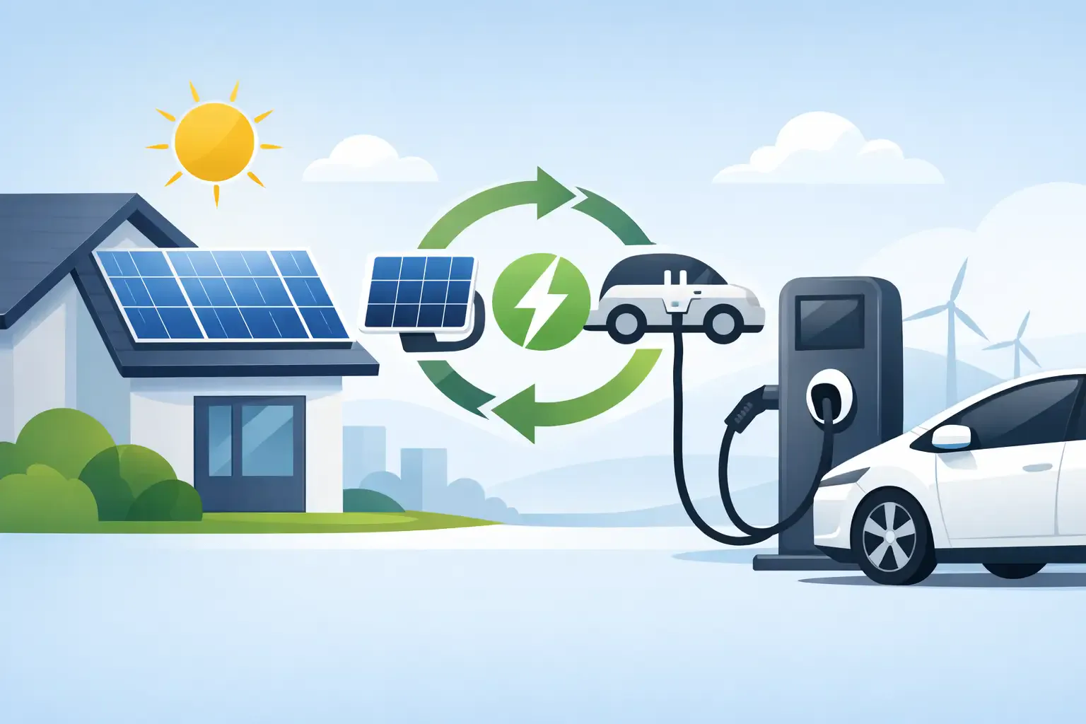 Laadpaal met zonnepanelen koppelen: zo gebruikt u meer eigen stroom